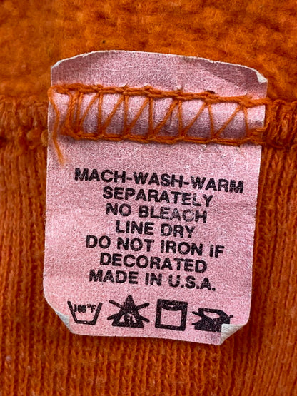 【現状渡し品】【メンズ】 ARTEX アルテックス 60's FLOCKY PRINT SWEAT SHIRT VINTAGE 60年代 フロッキープリント スウェットシャツ トップス トレーナー ヴィンテージ 146-251207-kk-15-min サイズ：L カラー：オレンジ 万代Net店