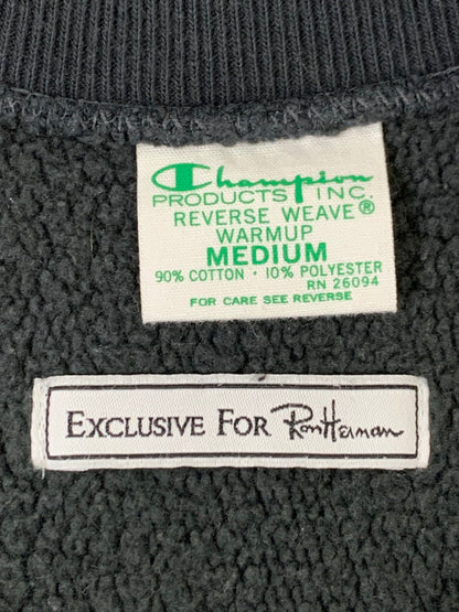 【中古品】【メンズ】 Ron Herman ロンハーマン × Champion チャンピオン 別注 コラボ REVERSE WEAVE CREWNECK SWEATSHIRT C8-G011 リバースウィーブ クルーネックスウェットシャツ トップス トレーナー 140-251209-kk-34-min サイズ：M カラー：チャコール系 万代Net店