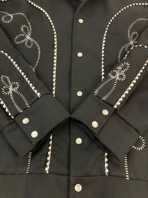 【中古品】【メンズ】 H BAR C エイチバーシー 60-70’s THE BOLERO WESTERN JACKET VINTAGE 60-70年代 ザ ボレロ ウエスタンジャケット ライトアウター 146-251207-kk-01-min サイズ：L カラー：ブラック 万代Net店