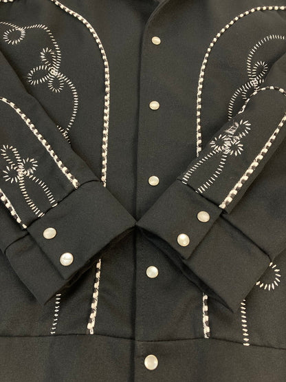 【中古品】【メンズ】 H BAR C エイチバーシー 60-70’s THE BOLERO WESTERN JACKET VINTAGE 60-70年代 ザ ボレロ ウエスタンジャケット ライトアウター 146-251207-kk-01-min サイズ：L カラー：ブラック 万代Net店