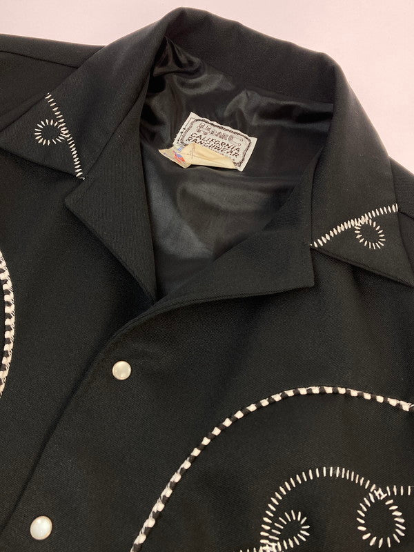 【中古品】【メンズ】 H BAR C エイチバーシー 60-70’s THE BOLERO WESTERN JACKET VINTAGE 60-70年代 ザ ボレロ ウエスタンジャケット ライトアウター 146-251207-kk-01-min サイズ：L カラー：ブラック 万代Net店
