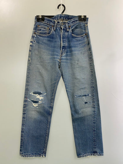 【現状渡し品】【メンズ】 Levi's リーバイス 60’s 501 DENIM PANTS VINTAGE 60年代 501 デニムパンツ ボトムス ジーンズ BIG E ボタン裏刻印 2 ヴィンテージ 157-251210-kk-60-min サイズ：表記なし 下記参照 カラー：ライトインディゴ 万代Net店