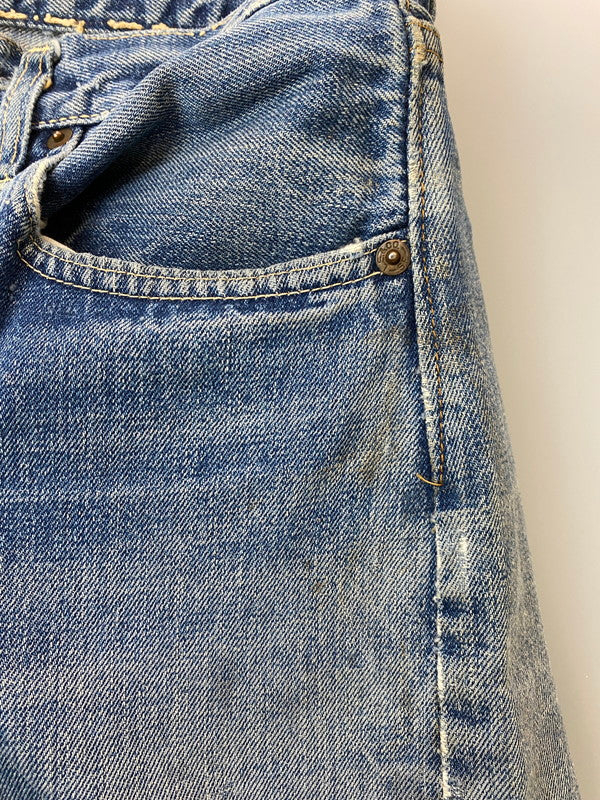 【現状渡し品】【メンズ】 Levi's リーバイス 60’s 501 DENIM PANTS VINTAGE 60年代 501 デニムパンツ ボトムス ジーンズ BIG E ボタン裏刻印 2 ヴィンテージ 157-251210-kk-60-min サイズ：表記なし 下記参照 カラー：ライトインディゴ 万代Net店
