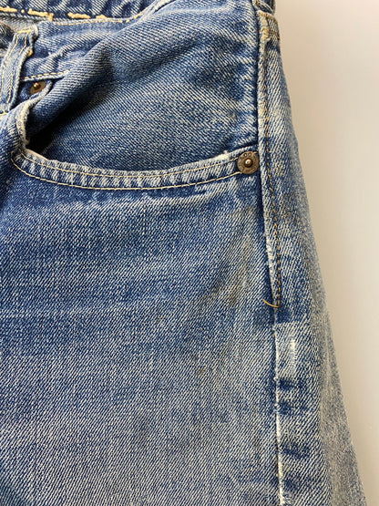 【現状渡し品】【メンズ】 Levi's リーバイス 60’s 501 DENIM PANTS VINTAGE 60年代 501 デニムパンツ ボトムス ジーンズ BIG E ボタン裏刻印 2 ヴィンテージ 157-251210-kk-60-min サイズ：表記なし 下記参照 カラー：ライトインディゴ 万代Net店