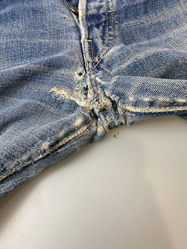 【現状渡し品】【メンズ】 Levi's リーバイス 60’s 501 DENIM PANTS VINTAGE 60年代 501 デニムパンツ ボトムス ジーンズ BIG E ボタン裏刻印 2 ヴィンテージ 157-251210-kk-60-min サイズ：表記なし 下記参照 カラー：ライトインディゴ 万代Net店