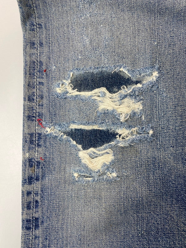 【現状渡し品】【メンズ】 Levi's リーバイス 60’s 501 DENIM PANTS VINTAGE 60年代 501 デニムパンツ ボトムス ジーンズ BIG E ボタン裏刻印 2 ヴィンテージ 157-251210-kk-60-min サイズ：表記なし 下記参照 カラー：ライトインディゴ 万代Net店