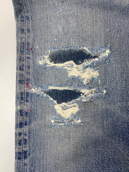 【現状渡し品】【メンズ】 Levi's リーバイス 60’s 501 DENIM PANTS VINTAGE 60年代 501 デニムパンツ ボトムス ジーンズ BIG E ボタン裏刻印 2 ヴィンテージ 157-251210-kk-60-min サイズ：表記なし 下記参照 カラー：ライトインディゴ 万代Net店