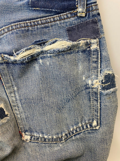 【現状渡し品】【メンズ】 Levi's リーバイス 60’s 501 DENIM PANTS VINTAGE 60年代 501 デニムパンツ ボトムス ジーンズ BIG E ボタン裏刻印 2 ヴィンテージ 157-251210-kk-60-min サイズ：表記なし 下記参照 カラー：ライトインディゴ 万代Net店