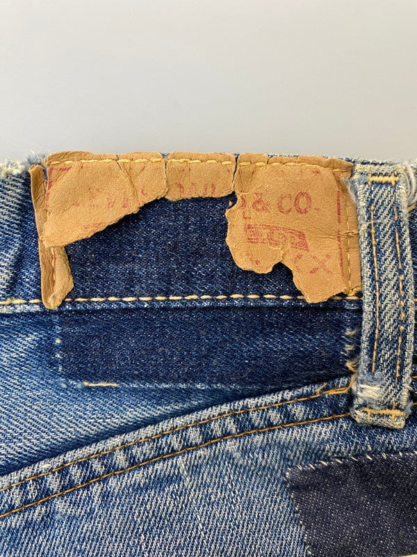 【現状渡し品】【メンズ】 Levi's リーバイス 60’s 501 DENIM PANTS VINTAGE 60年代 501 デニムパンツ ボトムス ジーンズ BIG E ボタン裏刻印 2 ヴィンテージ 157-251210-kk-60-min サイズ：表記なし 下記参照 カラー：ライトインディゴ 万代Net店