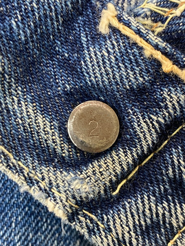 【現状渡し品】【メンズ】 Levi's リーバイス 60’s 501 DENIM PANTS VINTAGE 60年代 501 デニムパンツ ボトムス ジーンズ BIG E ボタン裏刻印 2 ヴィンテージ 157-251210-kk-60-min サイズ：表記なし 下記参照 カラー：ライトインディゴ 万代Net店