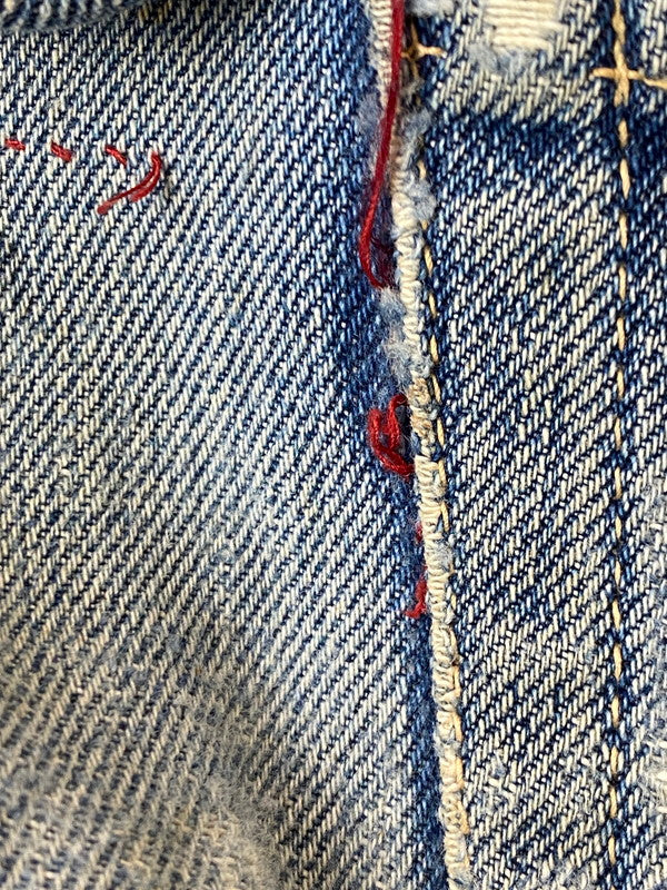 【現状渡し品】【メンズ】 Levi's リーバイス 60’s 501 DENIM PANTS VINTAGE 60年代 501 デニムパンツ ボトムス ジーンズ BIG E ボタン裏刻印 2 ヴィンテージ 157-251210-kk-60-min サイズ：表記なし 下記参照 カラー：ライトインディゴ 万代Net店