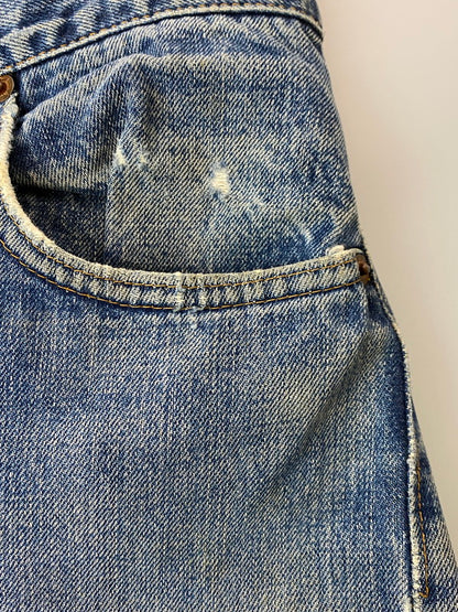 【現状渡し品】【メンズ】 Levi's リーバイス 60’s 505 DENIM PANTS VINTAGE 60年代 505 デニムパンツ ボトムス ジーンズ ボタン裏刻印 4 ヴィンテージ 157-251210-kk-57-min サイズ：表記なし 下記参照 カラー：ライトインディゴ 万代Net店