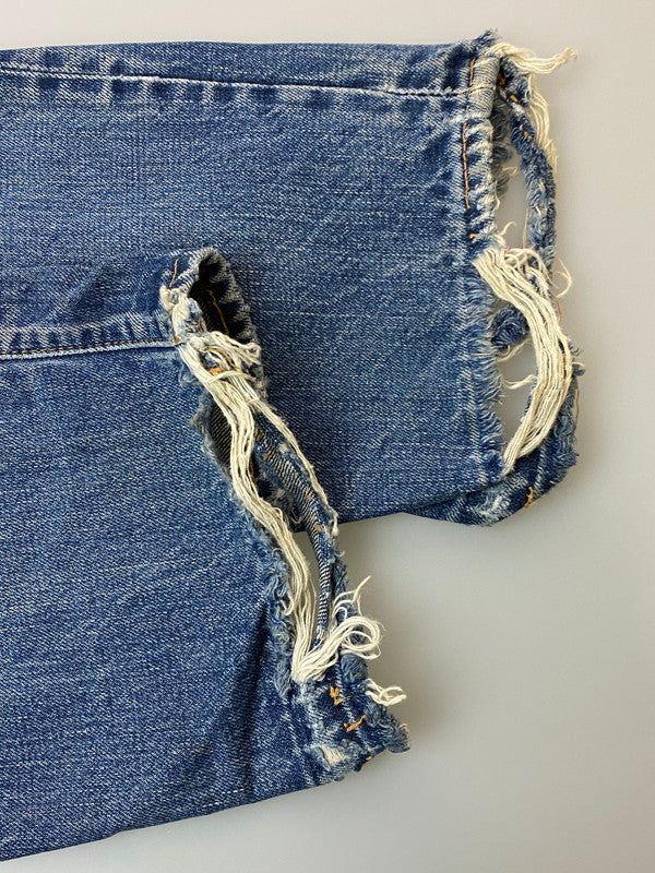 【現状渡し品】【メンズ】 Levi's リーバイス 60’s 505 DENIM PANTS VINTAGE 60年代 505 デニムパンツ ボトムス ジーンズ ボタン裏刻印 4 ヴィンテージ 157-251210-kk-57-min サイズ：表記なし 下記参照 カラー：ライトインディゴ 万代Net店