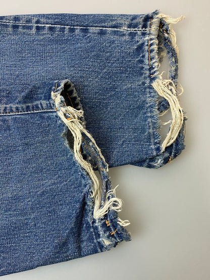 【現状渡し品】【メンズ】 Levi's リーバイス 60’s 505 DENIM PANTS VINTAGE 60年代 505 デニムパンツ ボトムス ジーンズ ボタン裏刻印 4 ヴィンテージ 157-251210-kk-57-min サイズ：表記なし 下記参照 カラー：ライトインディゴ 万代Net店