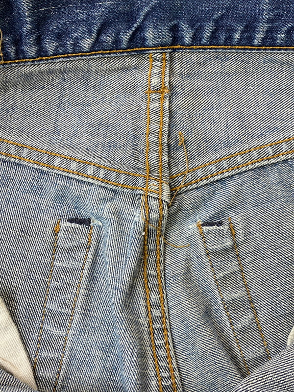 【現状渡し品】【メンズ】 Levi's リーバイス 60’s 505 DENIM PANTS VINTAGE 60年代 505 デニムパンツ ボトムス ジーンズ ボタン裏刻印 4 ヴィンテージ 157-251210-kk-57-min サイズ：表記なし 下記参照 カラー：ライトインディゴ 万代Net店