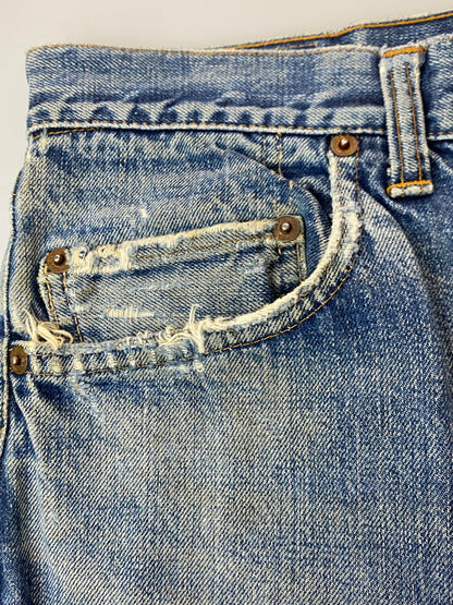 【現状渡し品】【メンズ】 Levi's リーバイス 60’s 505 DENIM PANTS VINTAGE 60年代 505 デニムパンツ ボトムス ジーンズ ボタン裏刻印 4 ヴィンテージ 157-251210-kk-57-min サイズ：表記なし 下記参照 カラー：ライトインディゴ 万代Net店