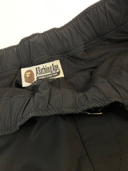 【中古品】【メンズ】 A BATHING APE アベイシングエイプ MULTI POCKET DETACHABLE WIDE FIT PANTS 001PTI301010M マルチポケット デタッチャブル ワイドフィットパンツ ボトムス 153-251207-kk-20-min サイズ：2XL カラー：ブラック 万代Net店