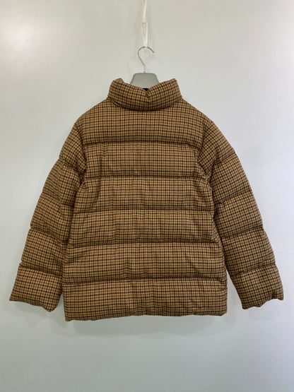 【中古品】【メンズ】 MONCLER モンクレール DOWN JACKET ダウンジャケット アウター 黒タグ 千鳥格子 141-251210-kk-43-min サイズ：1 カラー：ブラウン 万代Net店