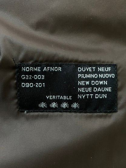 【中古品】【メンズ】 MONCLER モンクレール DOWN JACKET ダウンジャケット アウター 黒タグ 千鳥格子 141-251210-kk-43-min サイズ：1 カラー：ブラウン 万代Net店