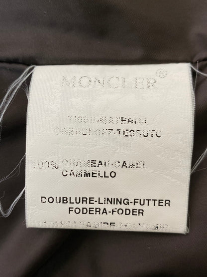 【中古品】【メンズ】 MONCLER モンクレール DOWN JACKET ダウンジャケット アウター 黒タグ 千鳥格子 141-251210-kk-43-min サイズ：1 カラー：ブラウン 万代Net店