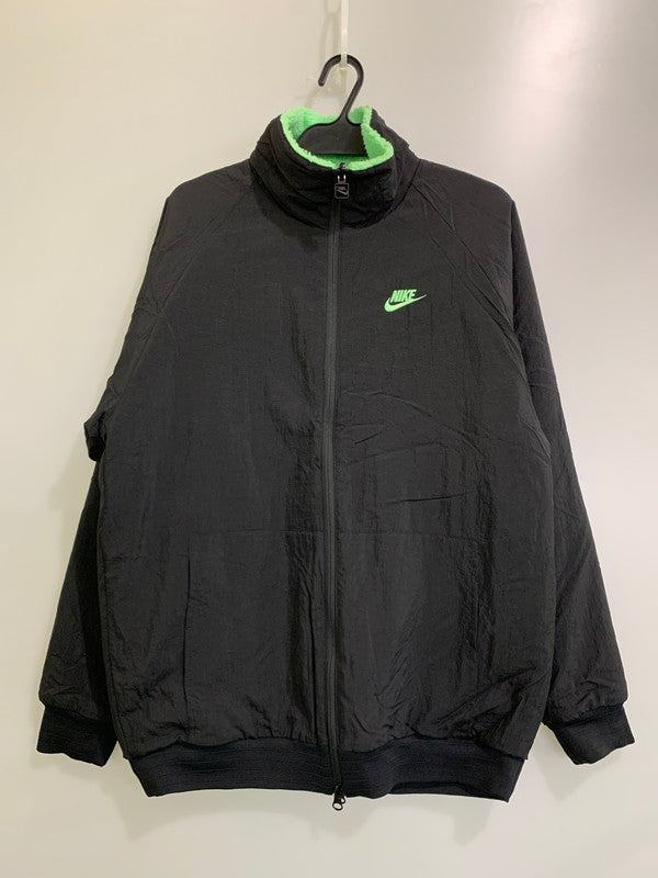 【中古品】【メンズ】 NIKE ナイキ AS M NSW VW SWSH FULL ZIP JKT BQ6546-350 スウォッシュ フルジップジャケット アウター リバーシブル フリースジャケット 148-251209-kk-32-min サイズ：L カラー：ブラック 万代Net店