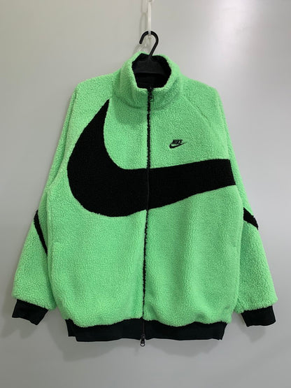【中古品】【メンズ】 NIKE ナイキ AS M NSW VW SWSH FULL ZIP JKT BQ6546-350 スウォッシュ フルジップジャケット アウター リバーシブル フリースジャケット 148-251209-kk-32-min サイズ：L カラー：ブラック 万代Net店