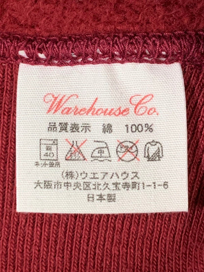 【中古品】【メンズ】 WAREHOUSE ウエアハウス Lot. 450 二本針フード トップス プルオーバーパーカー フーディー 145-251209-kk-39-min サイズ：40 カラー：バーガンディー 万代Net店