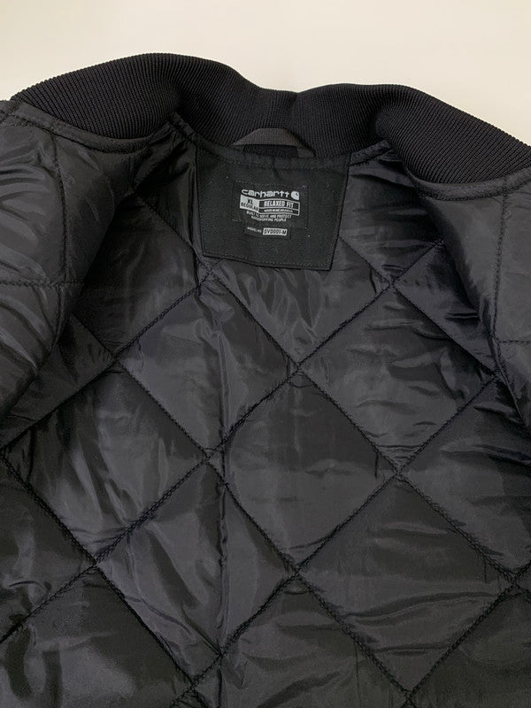 【中古品】【メンズ】 Carhartt カーハート DUCK VEST OV0001-M ダックベスト ライトアウター 中綿ベスト 146-251209-kk-31-min サイズ：XL カラー：ブラック 万代Net店