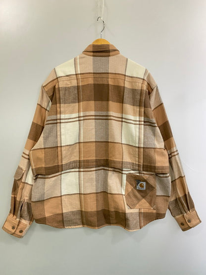 【中古品】【メンズ】 Carhartt WIP カーハート ワークインプログレス × INVINCIBLE インビジブル 別注 コラボ 24AW L/S WORK SHIRT MAX A242060 ロングスリーブ ワークシャツ マックス 長袖 トップス 142-251210-kk-49-min サイズ：M カラー：COCA MOCHA 万代Net店