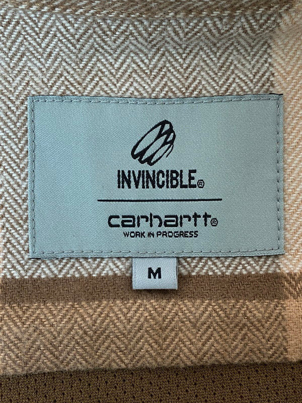 【中古品】【メンズ】 Carhartt WIP カーハート ワークインプログレス × INVINCIBLE インビジブル 別注 コラボ 24AW L/S WORK SHIRT MAX A242060 ロングスリーブ ワークシャツ マックス 長袖 トップス 142-251210-kk-49-min サイズ：M カラー：COCA MOCHA 万代Net店