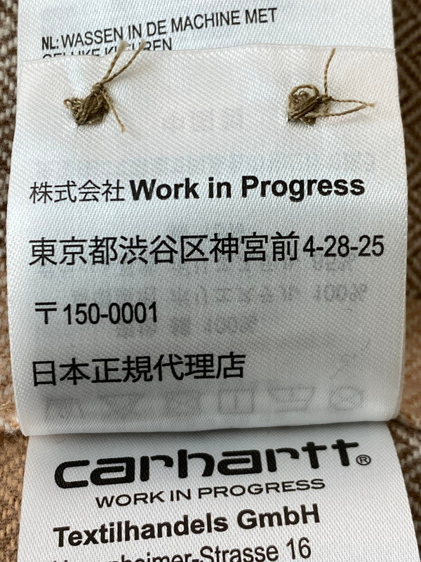 【中古品】【メンズ】 Carhartt WIP カーハート ワークインプログレス × INVINCIBLE インビジブル 別注 コラボ 24AW L/S WORK SHIRT MAX A242060 ロングスリーブ ワークシャツ マックス 長袖 トップス 142-251210-kk-49-min サイズ：M カラー：COCA MOCHA 万代Net店