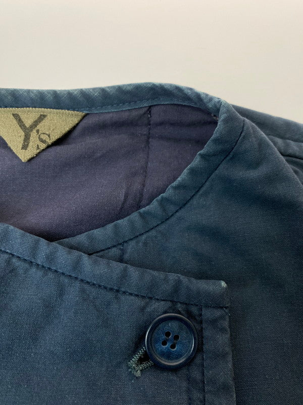 【中古品】【メンズ】 Y's ワイズ 80's NOCOLLAR JACKET VINTAGE 80年代 ノーカラージャケット アウター ヴィンテージ 140-251210-kk-54-min サイズ：表記消え 下記参照 カラー：ネイビー 万代Net店