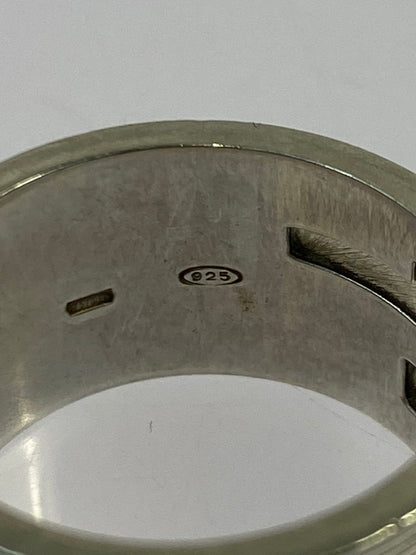 【中古品】【メンズ/レディース】 GUCCI グッチ ブランデッドGリング 指輪 シルバー 925 アクセサリー 182-251212-em-31-min カラー：シルバー 万代Net店