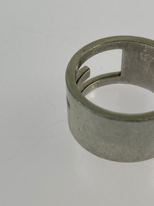【中古品】【メンズ/レディース】 GUCCI グッチ ブランデッドGリング 指輪 シルバー 925 アクセサリー 182-251212-em-31-min カラー：シルバー 万代Net店