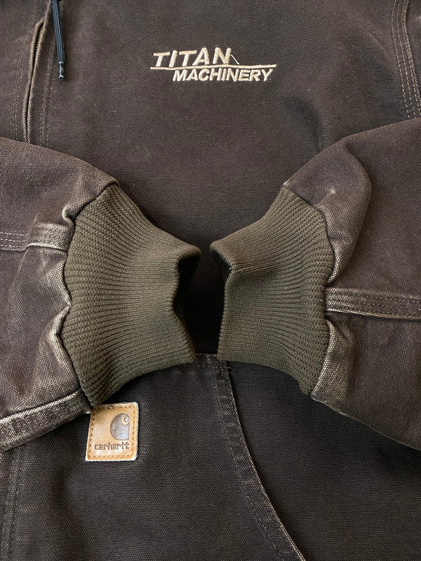 【中古品】【メンズ】 Carhartt カーハート DUCK ACTIVE JACKET J25 DKB ダック アクティブジャケット アウター 146-251210-kk-50-min サイズ：3XL カラー：ダークブラウン 万代Net店