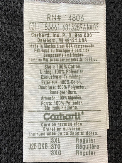 【中古品】【メンズ】 Carhartt カーハート DUCK ACTIVE JACKET J25 DKB ダック アクティブジャケット アウター 146-251210-kk-50-min サイズ：3XL カラー：ダークブラウン 万代Net店