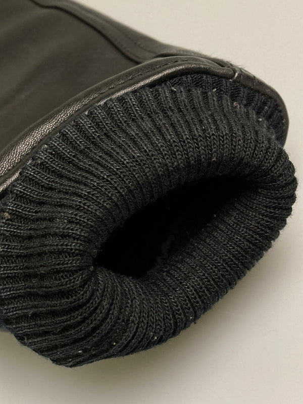 【中古品】【メンズ】 AVIREX アヴィレックス ALL LEATHER VARSITY JACKET 6181032 オールレザー バーシティージャケット アウター スタジャン 145-251210-kk-03-min サイズ：S カラー：ブラック 万代Net店