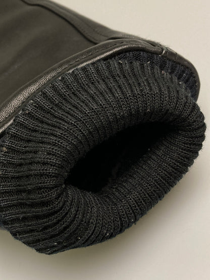 【中古品】【メンズ】 AVIREX アヴィレックス ALL LEATHER VARSITY JACKET 6181032 オールレザー バーシティージャケット アウター スタジャン 145-251210-kk-03-min サイズ：S カラー：ブラック 万代Net店