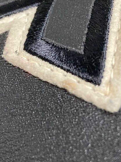 【中古品】【メンズ】 AVIREX アヴィレックス ALL LEATHER VARSITY JACKET 6181032 オールレザー バーシティージャケット アウター スタジャン 145-251210-kk-03-min サイズ：S カラー：ブラック 万代Net店