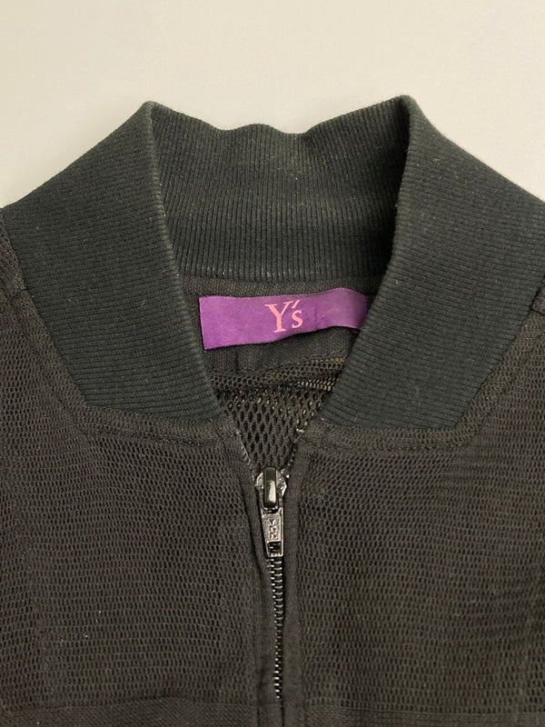 【中古品】【メンズ】 Y's ワイズ MESH ZIP UP VEST YX-Y03-210 メッシュ切替ジップアップベスト トップス Yohji Yamamoto 169-251213-kk-25-min サイズ：1 カラー：ブラック 万代Net店