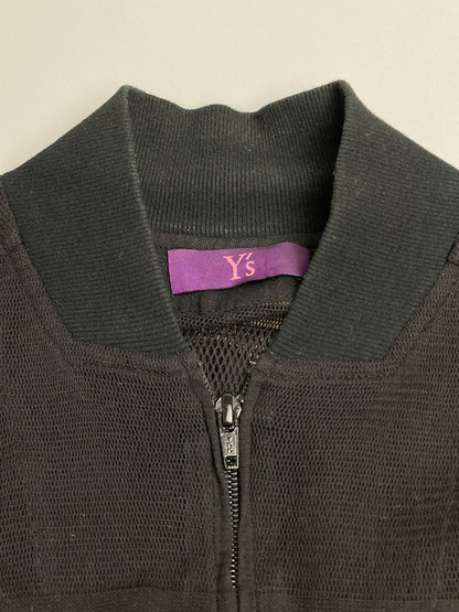【中古品】【メンズ】 Y's ワイズ MESH ZIP UP VEST YX-Y03-210 メッシュ切替ジップアップベスト トップス Yohji Yamamoto 169-251213-kk-25-min サイズ：1 カラー：ブラック 万代Net店