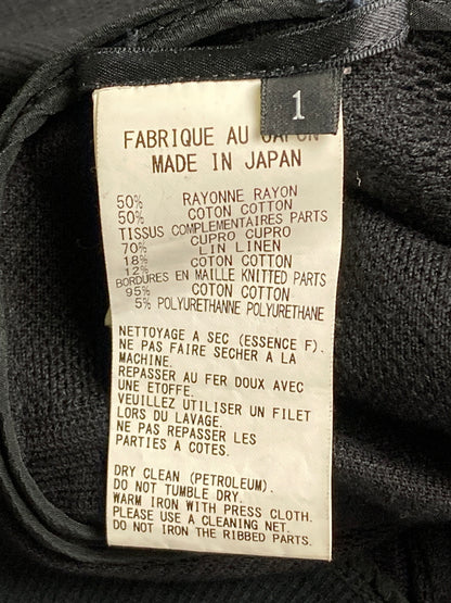 【中古品】【メンズ】 Y's ワイズ MESH ZIP UP VEST YX-Y03-210 メッシュ切替ジップアップベスト トップス Yohji Yamamoto 169-251213-kk-25-min サイズ：1 カラー：ブラック 万代Net店