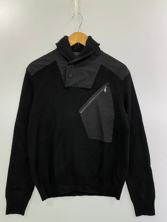 【現状渡し品】【メンズ】 RALPH LAUREN ラルフローレン WOOL SILK NYLON KNIT 黒タグ イタリア製 ウール シルク ナイロン ニット メンズ アウター 146-251216-em-14-min サイズ：XL カラー：ブラック 万代Net店