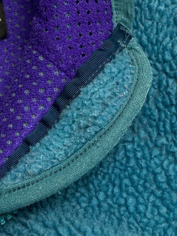 【中古品】【キッズ】 patagonia パタゴニア 90's KIDS FLEECE JACKET 90年代 キッズ フリースジャケット ライトアウター 雪無しタグ 173-251213-kk-23-min サイズ：14 カラー：ターコイズブルー 万代Net店