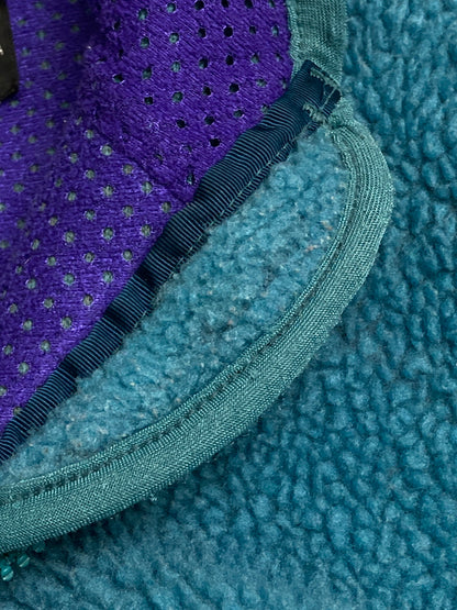 【中古品】【キッズ】 patagonia パタゴニア 90's KIDS FLEECE JACKET 90年代 キッズ フリースジャケット ライトアウター 雪無しタグ 173-251213-kk-23-min サイズ：14 カラー：ターコイズブルー 万代Net店