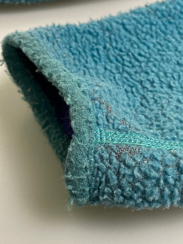 【中古品】【キッズ】 patagonia パタゴニア 90's KIDS FLEECE JACKET 90年代 キッズ フリースジャケット ライトアウター 雪無しタグ 173-251213-kk-23-min サイズ：14 カラー：ターコイズブルー 万代Net店