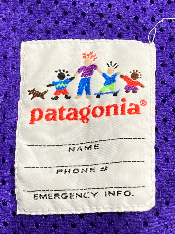 【中古品】【キッズ】 patagonia パタゴニア 90's KIDS FLEECE JACKET 90年代 キッズ フリースジャケット ライトアウター 雪無しタグ 173-251213-kk-23-min サイズ：14 カラー：ターコイズブルー 万代Net店