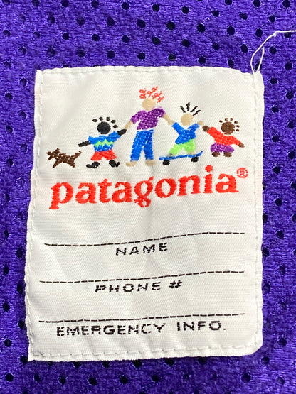 【中古品】【キッズ】 patagonia パタゴニア 90's KIDS FLEECE JACKET 90年代 キッズ フリースジャケット ライトアウター 雪無しタグ 173-251213-kk-23-min サイズ：14 カラー：ターコイズブルー 万代Net店
