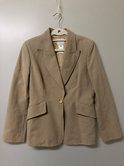 【中古品】【レディース】 CELINE セリーヌ 1B SINGLE TAILORED JACKET 1B シングル テーラードジャケット トップス 169-251213-kk-24-min サイズ：40 カラー：ベージュ 万代Net店
