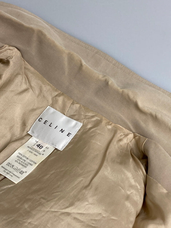 【中古品】【レディース】 CELINE セリーヌ 1B SINGLE TAILORED JACKET 1B シングル テーラードジャケット トップス 169-251213-kk-24-min サイズ：40 カラー：ベージュ 万代Net店